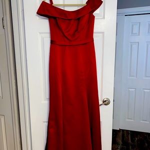 Red Gown from David’s Bridal